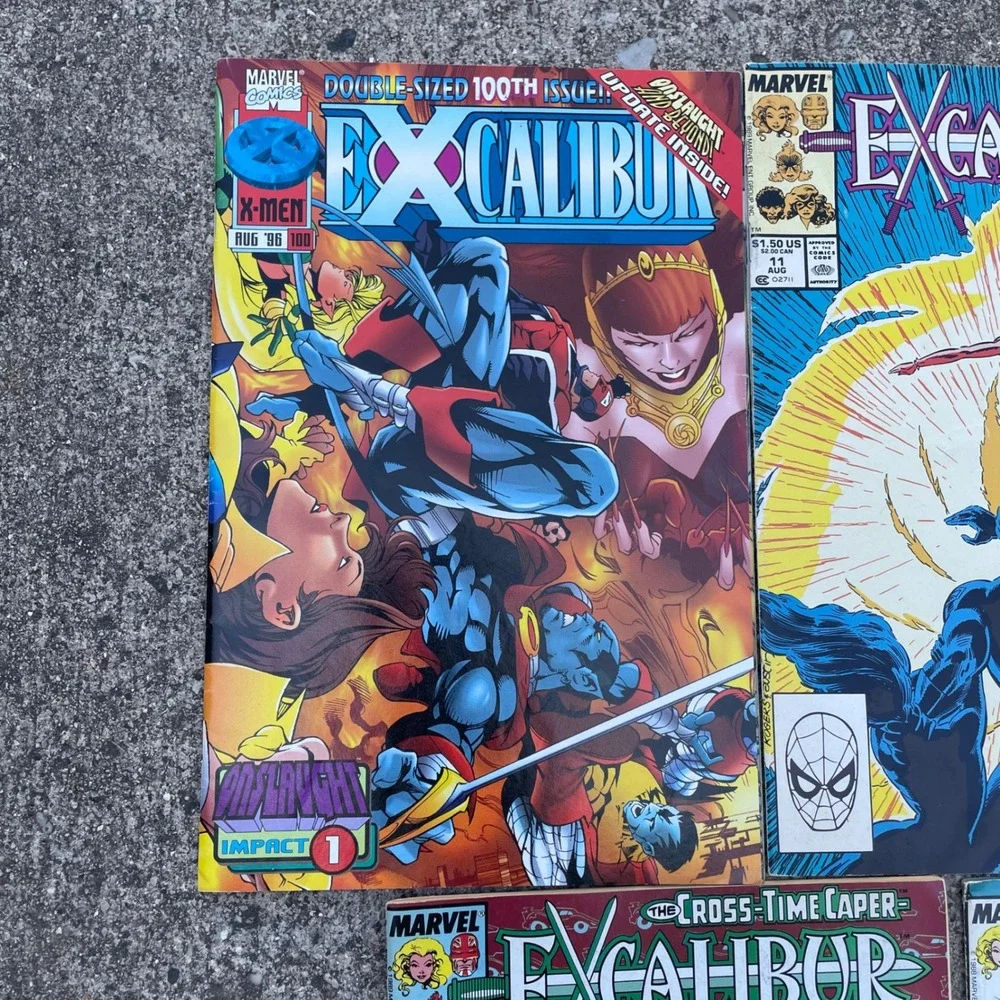 Excalibur Marvel‎ Comics Lot Of 5 Vintage Collectors Books